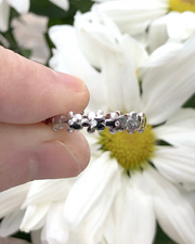 Infinity Flower Ring with CZ Stones