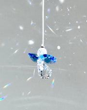 Crystal Mini Sapphire Angel Sun Catcher