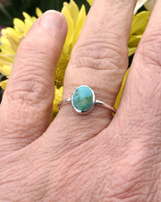 Sterling Oval Turquoise Ring
