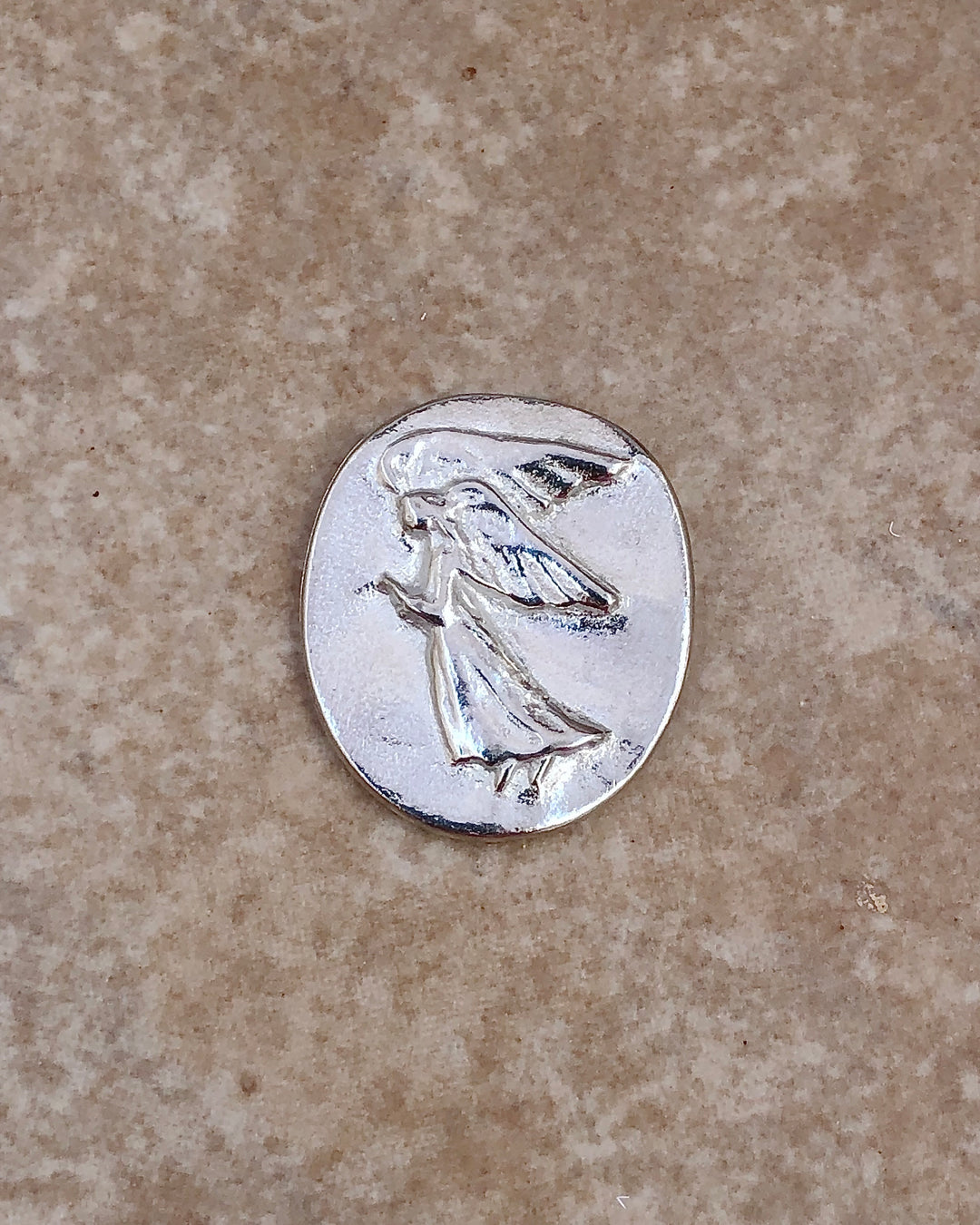 pewter pocket angel