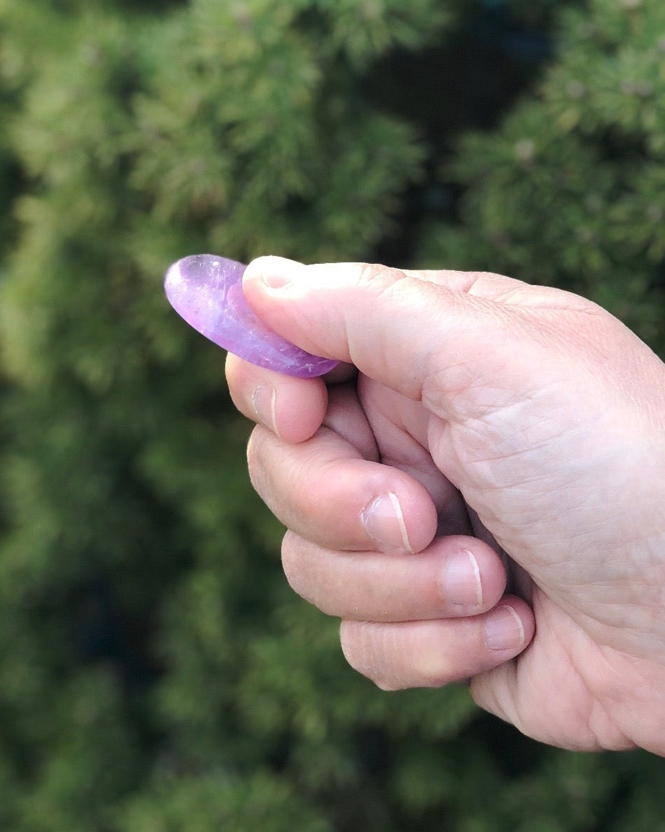Amethyst Worry Stone