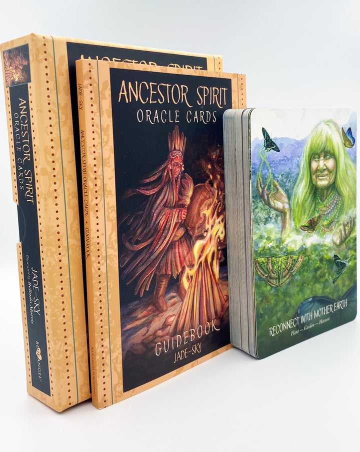 Ancestor Spirit Oracle Cards with reconnect with mother earth card