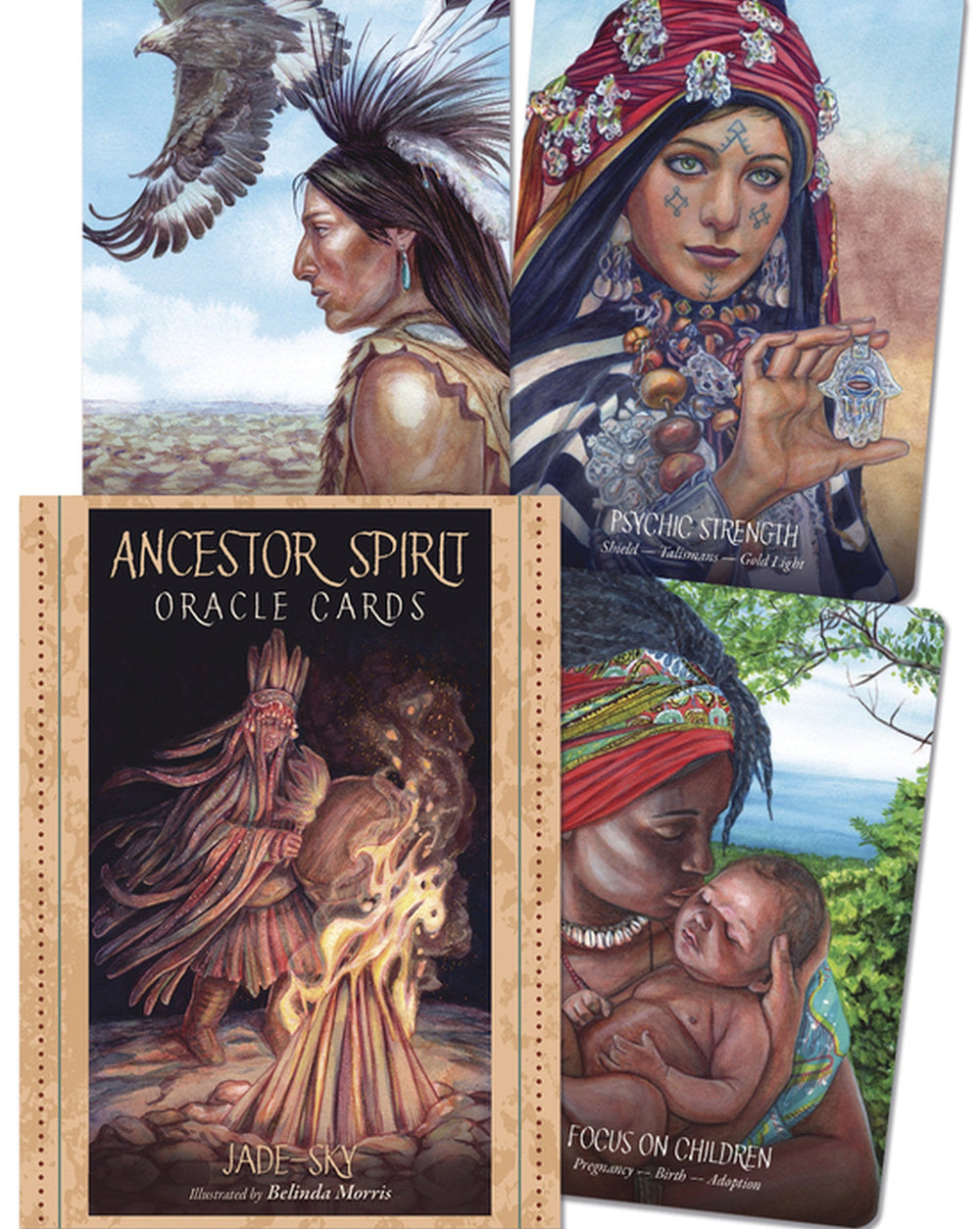 Ancestor Spirit Oracle Cards with sample cards