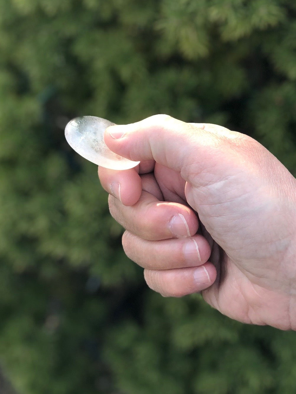 Clear Quartz Worry Stone