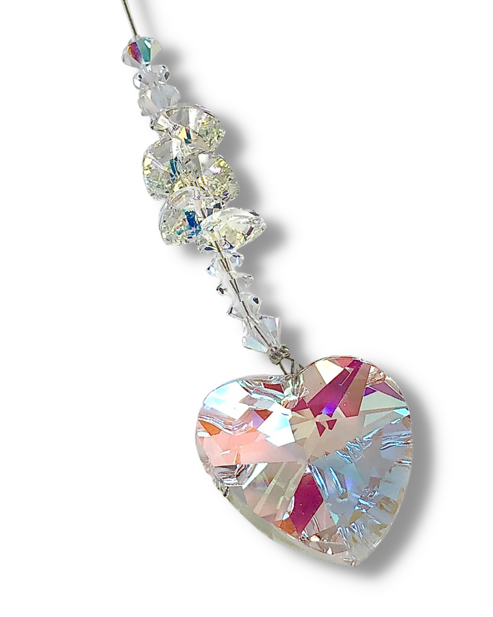 Crystal Heart Sun Catcher