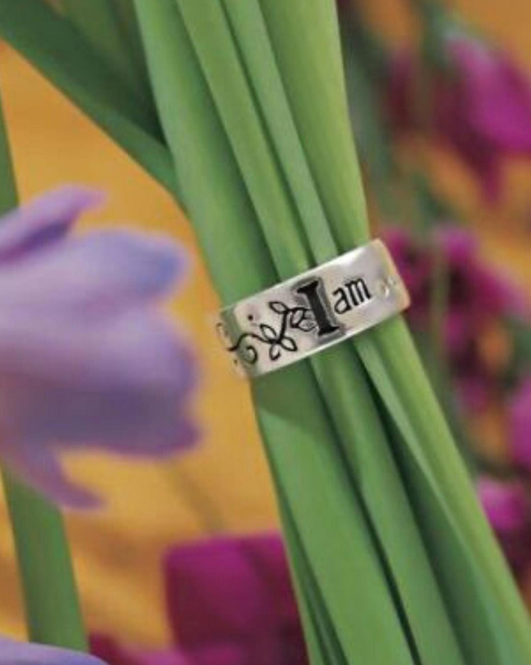 Sterling Silver I Am Ring