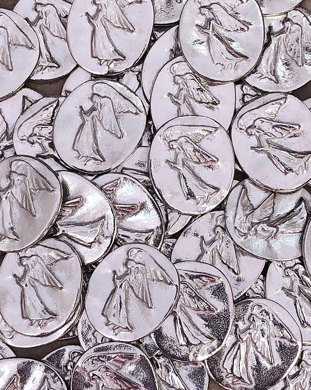 Pewter Pocket Angels