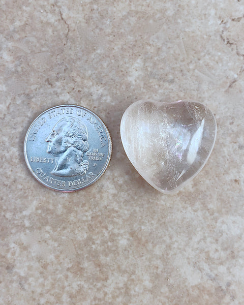 Quartz Crystal Small Heart