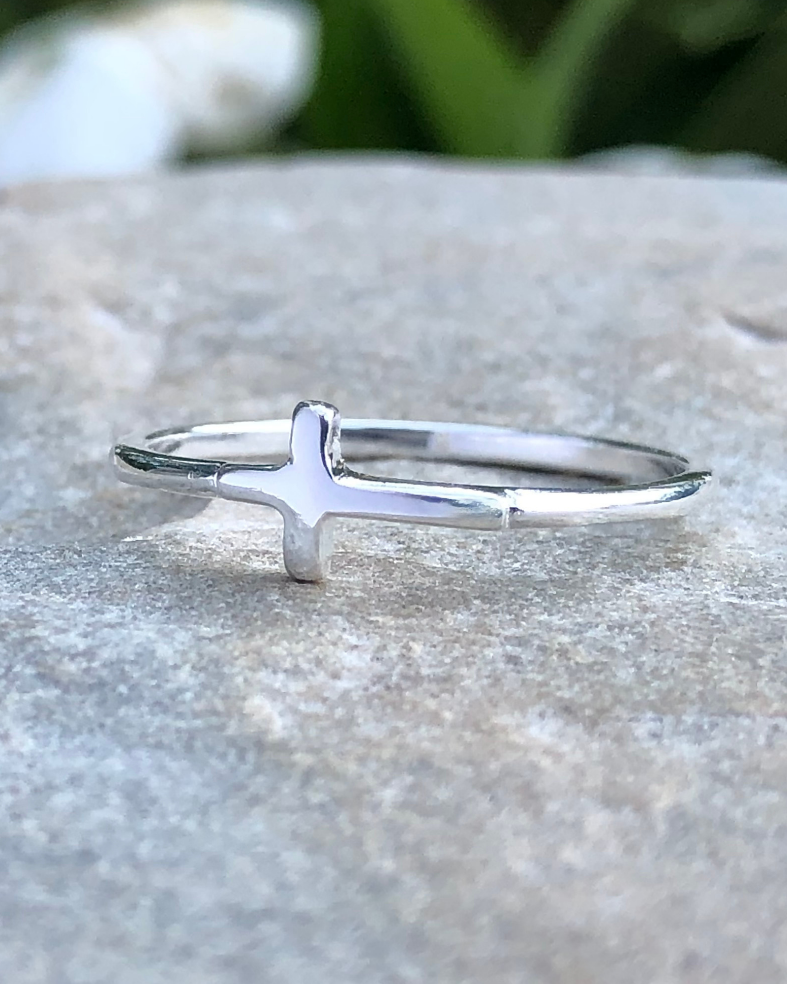 Cross Sterling Silver Ring – The Life Divine