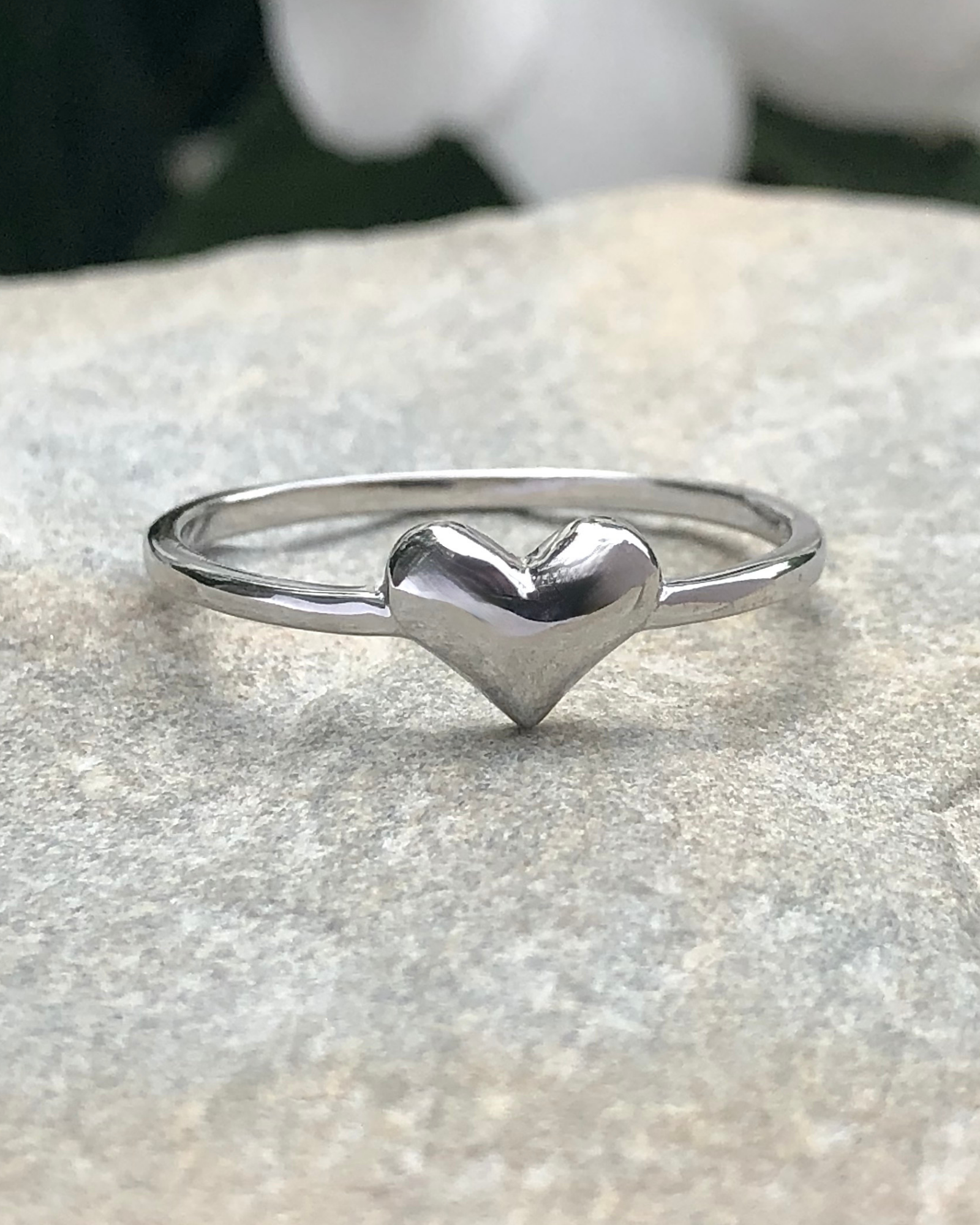 Heart Silver Ring – The Life Divine