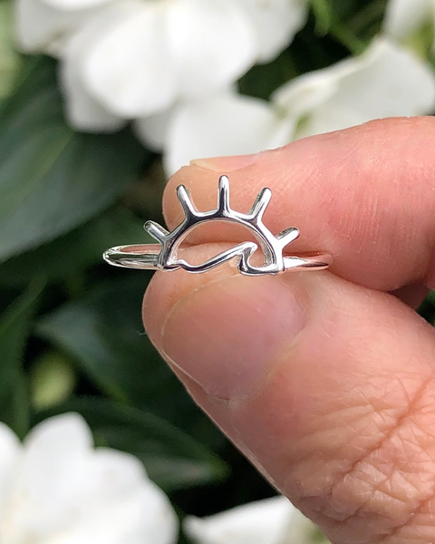 Sun and Sea Sterling Silver Ring