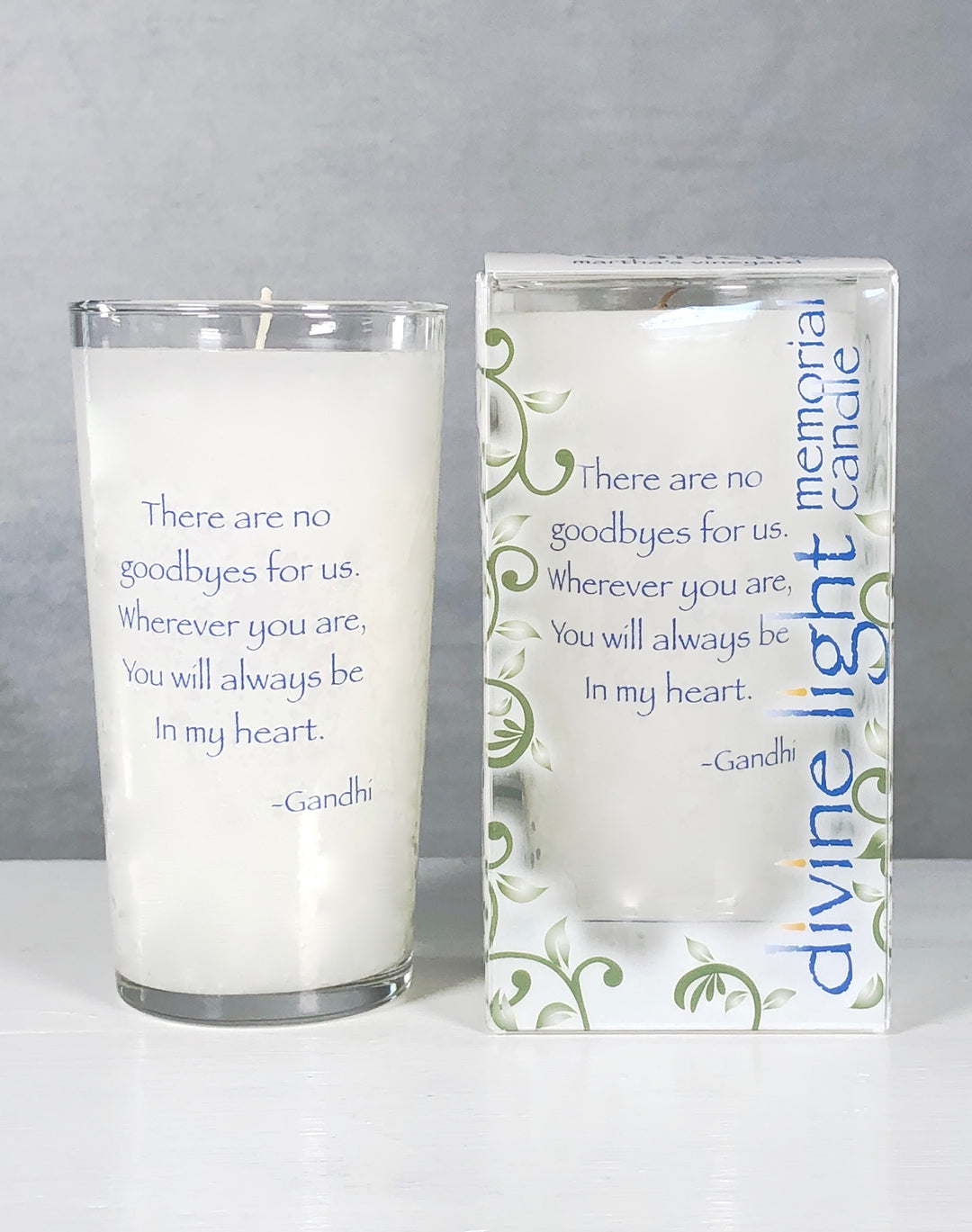 There Are No Goodbyes Gandhi Memorial Candle