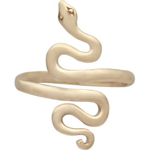 Adjustable Bronze Serpent close up with white background
