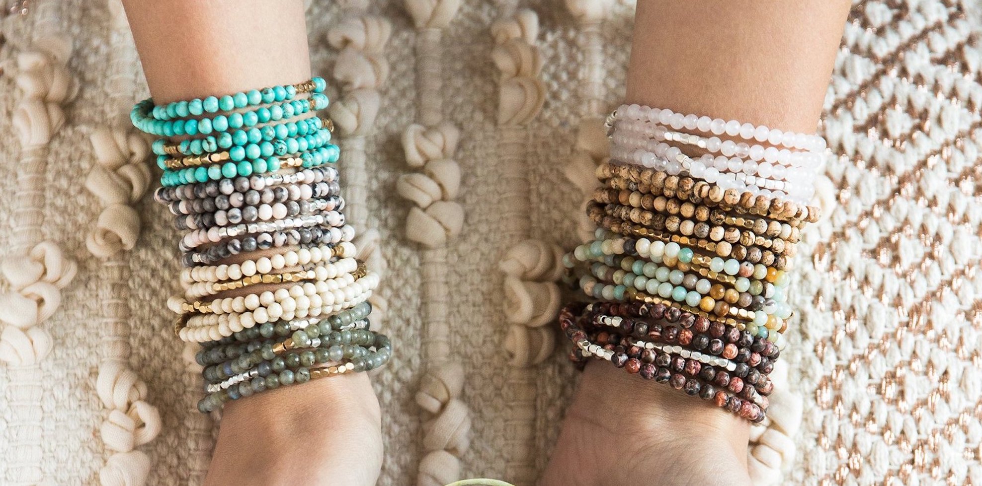 Gemstone Wrap Bracelets