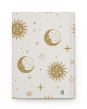 Moon and Stars Celestial Hardcover Journal