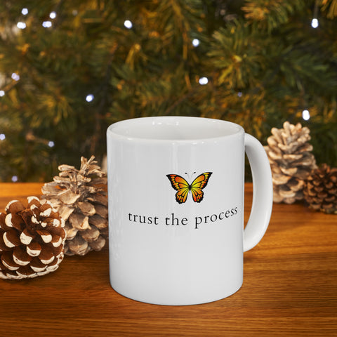Trust The Process Monarch Butterfly Mug