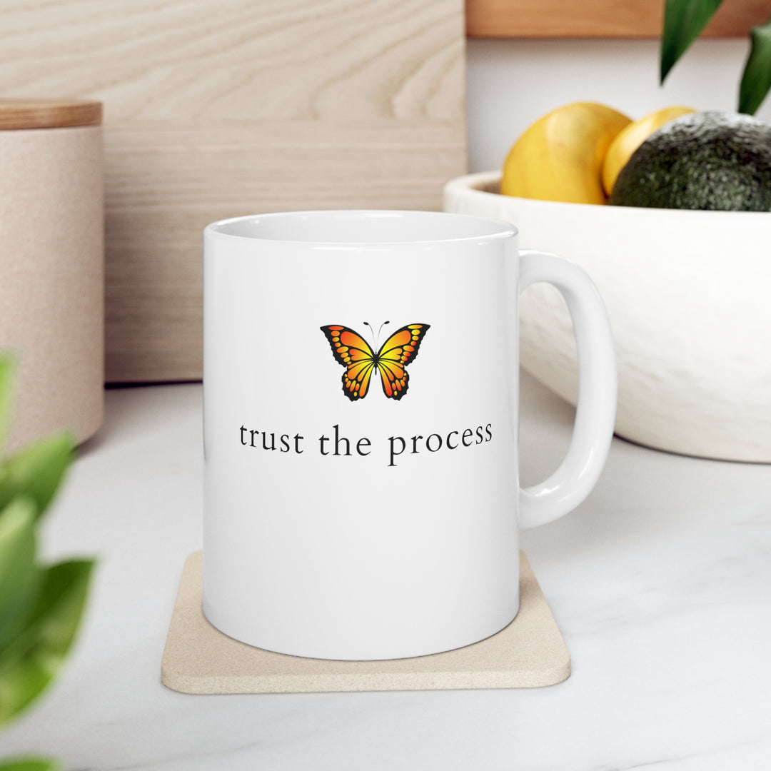 Trust The Process Monarch Butterfly Mug