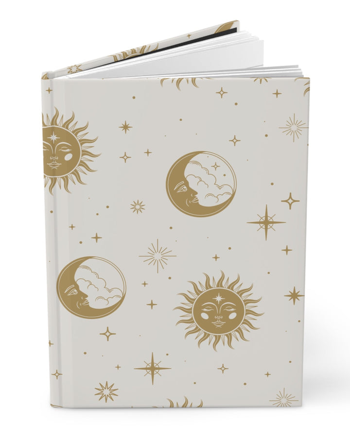 Moon and Stars Celestial Hardcover Journal