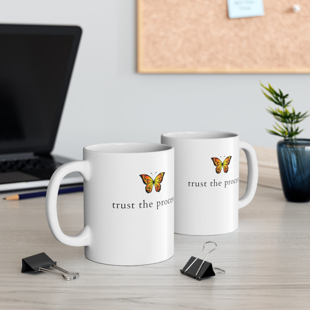 Trust The Process Monarch Butterfly Mug