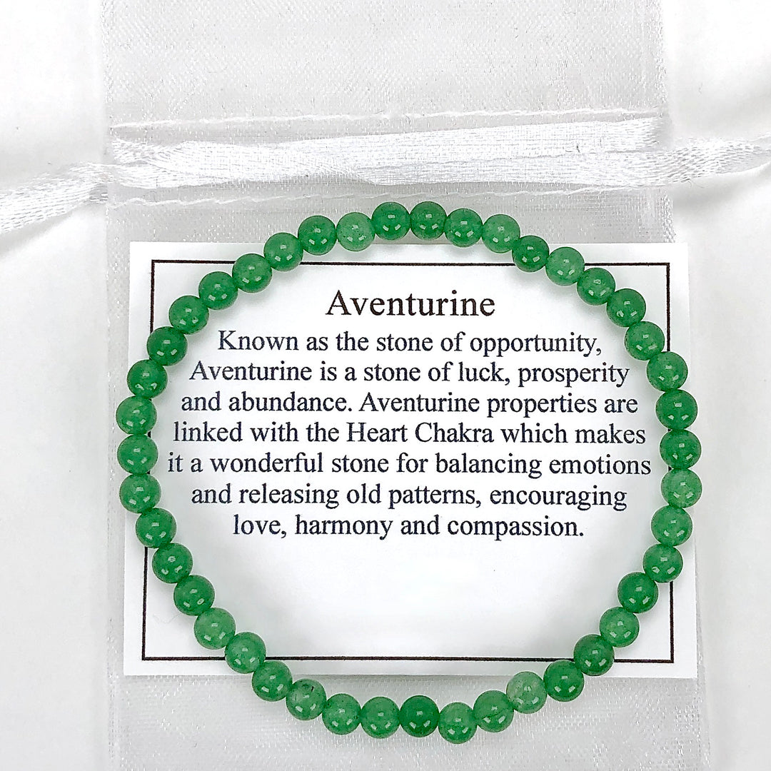 Men's Aventurine 4mm Gemstone Bracelet