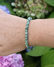Children's Natural Green Jade 4mm Gemstone Bracelet