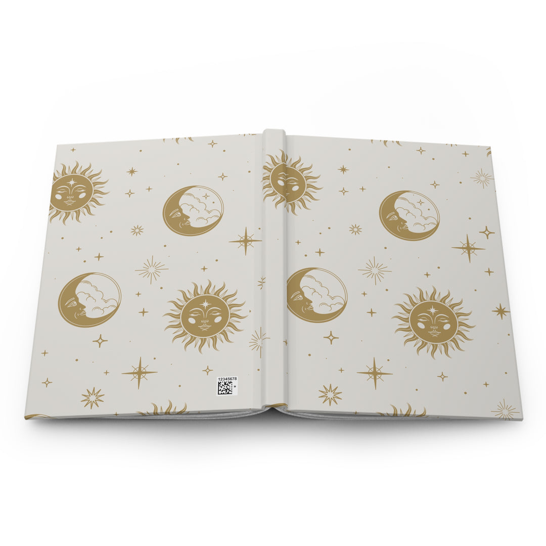 Moon and Stars Celestial Hardcover Journal