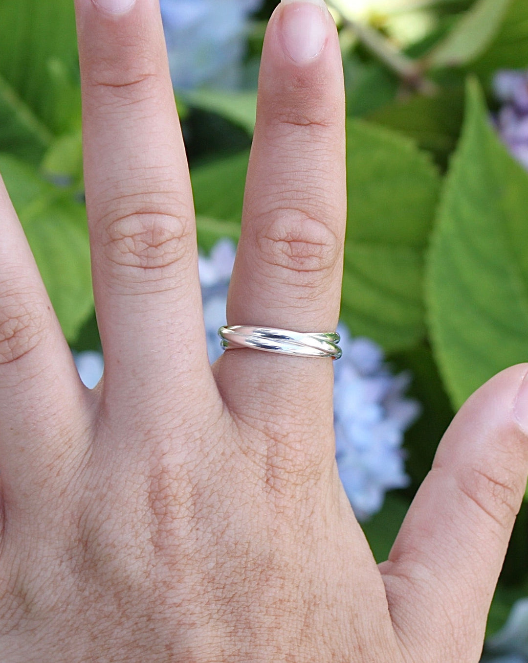 Sterling Silver Rolling Ring Set of 3 Bands