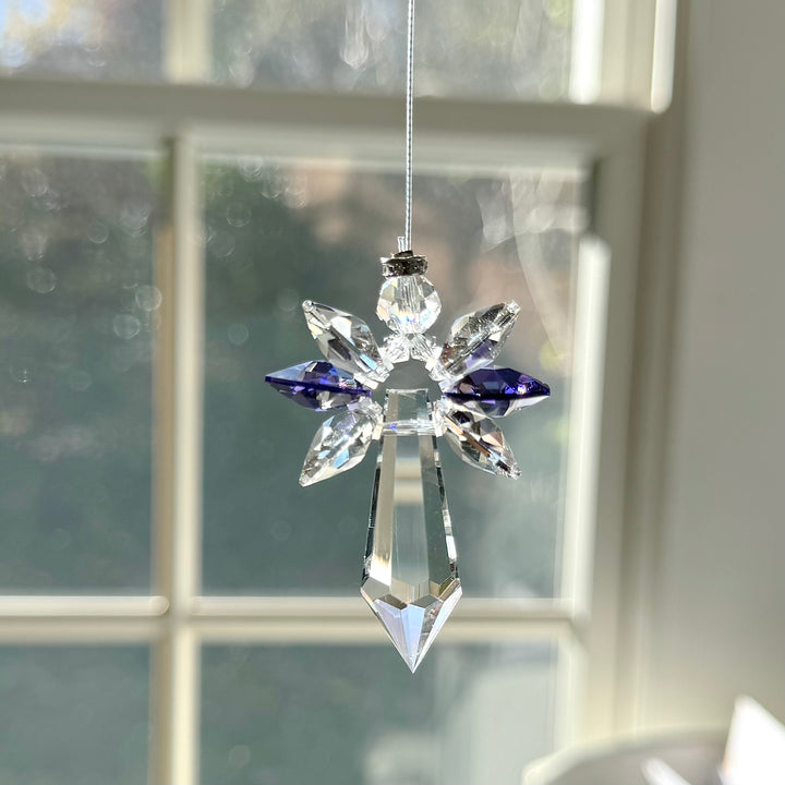 Crystal Amethyst Angel Sun Catcher