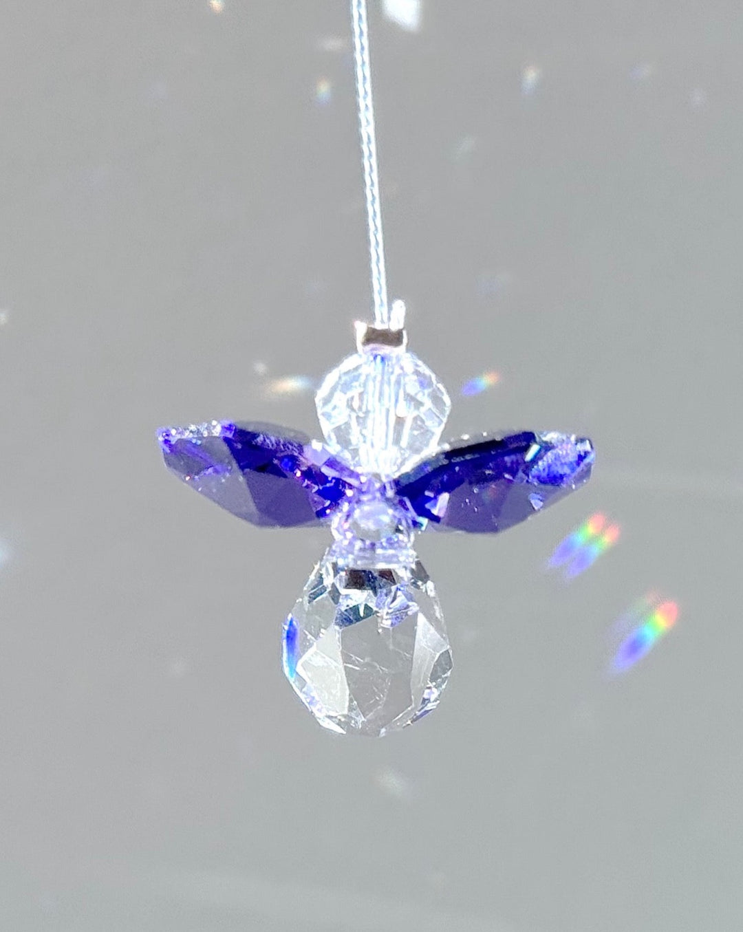 Crystal Mini Amethyst Angel Sun Catcher