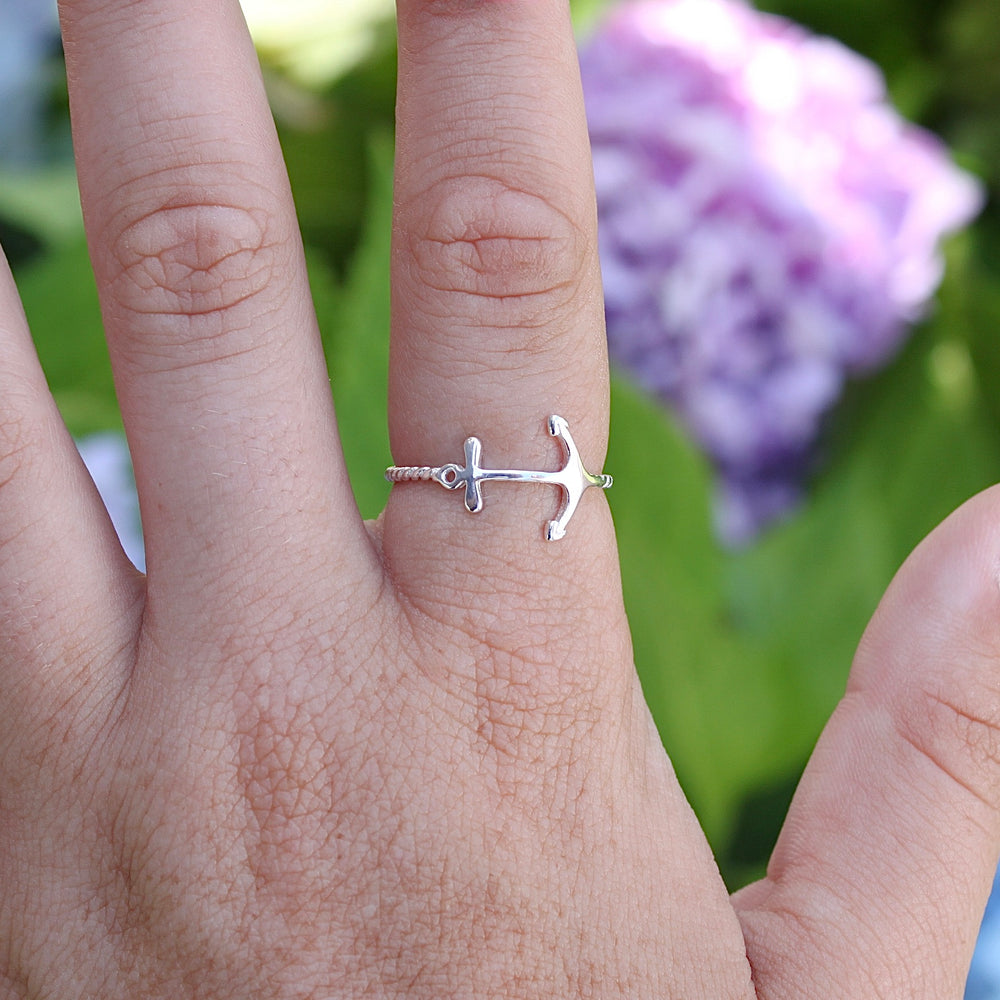 Anchor Ring on finger