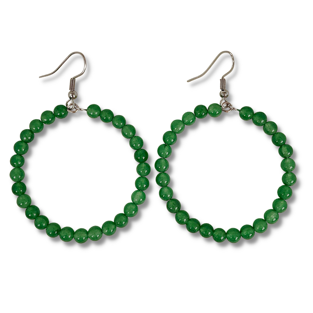 Grade A+ Aventurine Gemstone Earrings