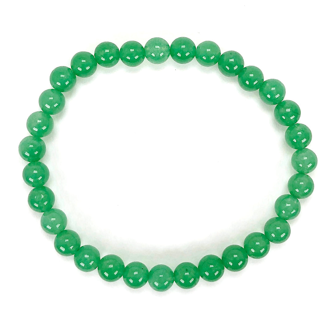 Aventurine 6mm Beaded Gemstone Bracelet