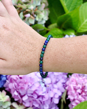 Children's Azurite Mini 4mm Gemstone Bracelet