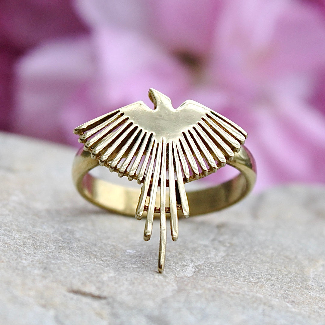 Brass Phoenix Ring