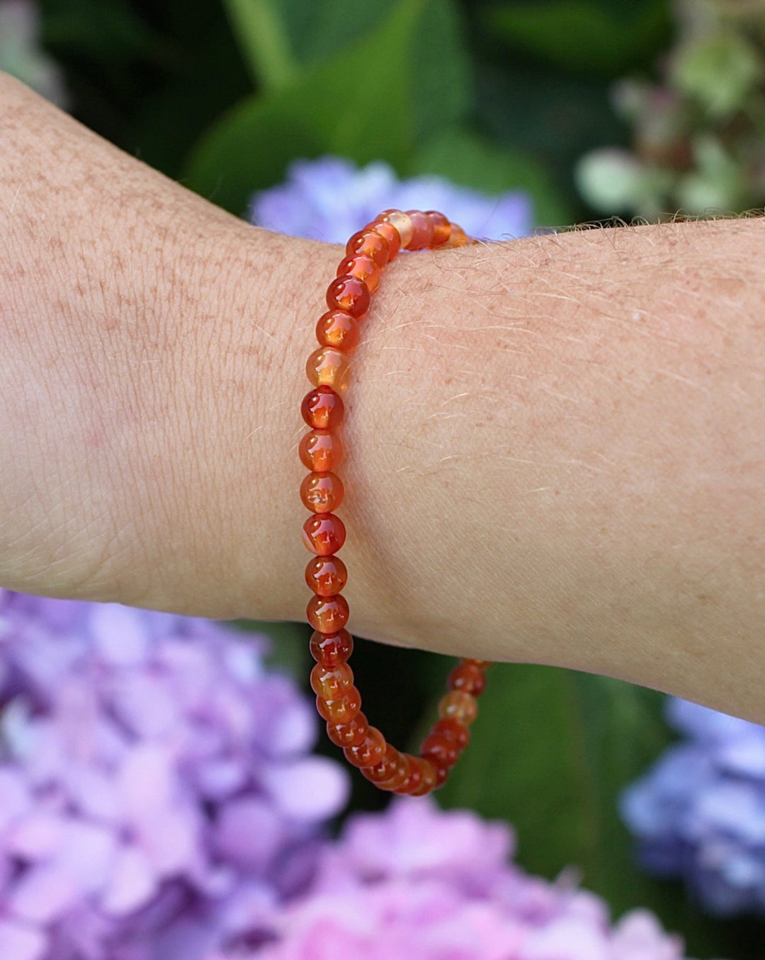 Children's Carnelian 4mm Gemstone Bracelet