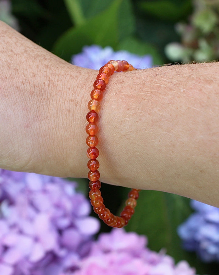 Children's Carnelian 4mm Gemstone Bracelet