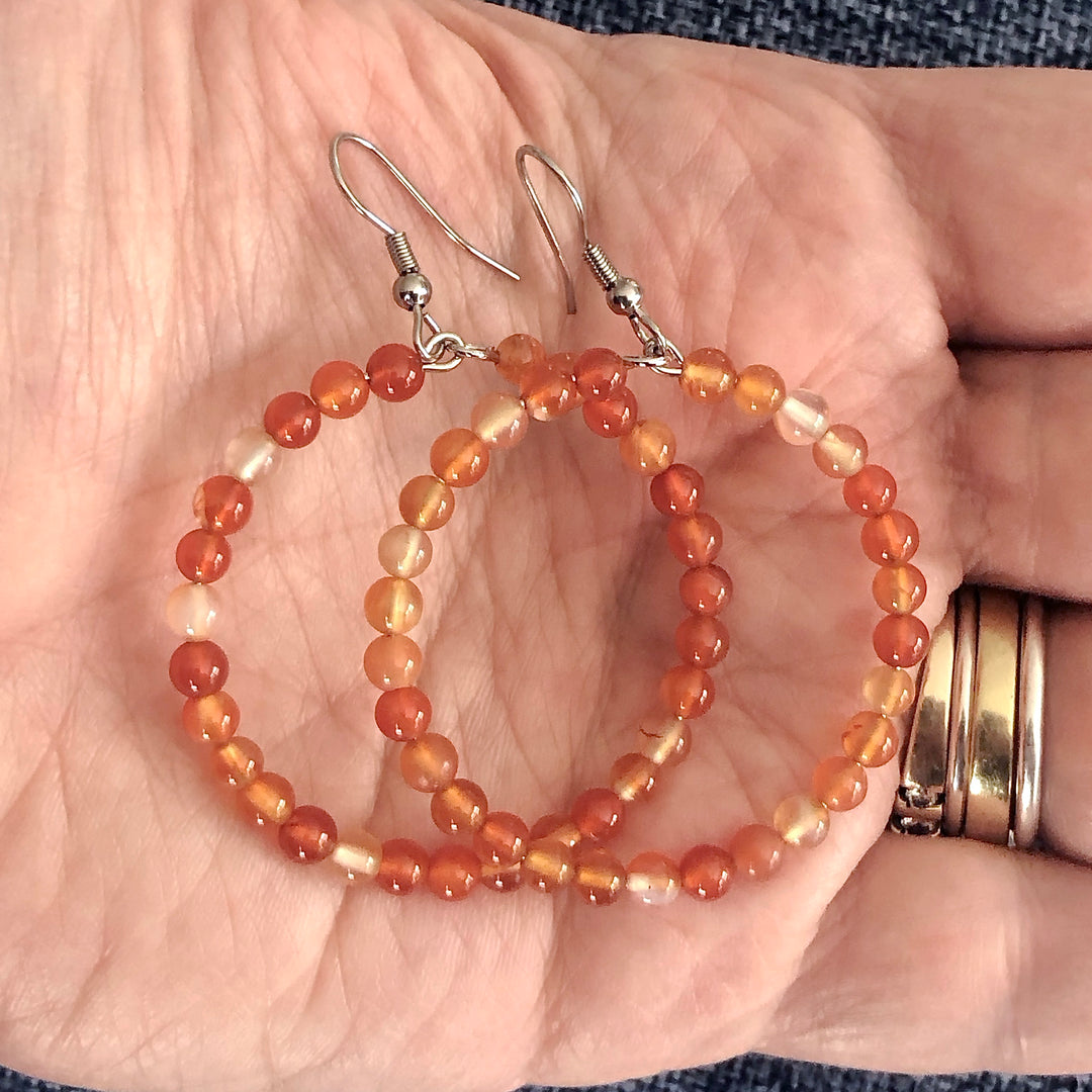 Carnelian Gemstone Earrings