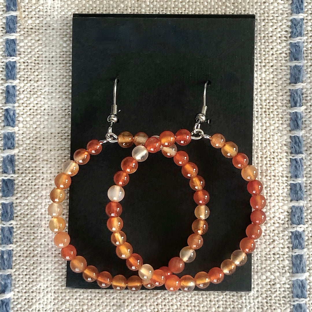 Carnelian Gemstone Earrings