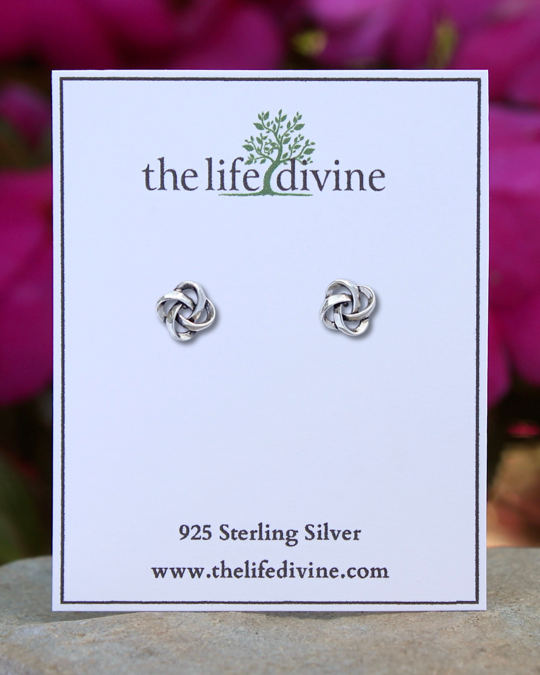 Celtic Knot earrings on a Card.