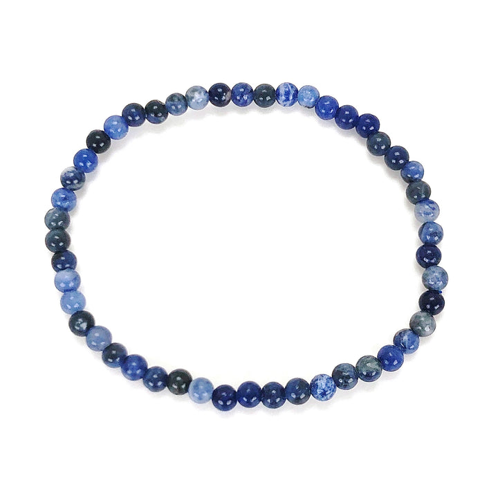 Children's Sodalite 4mm Beaded Gemstone Bracelet