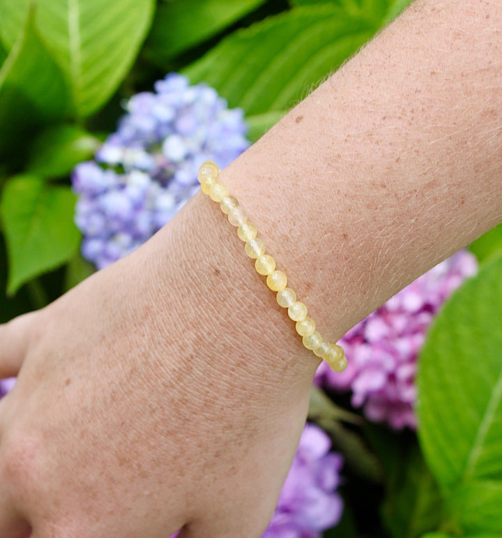 Children's Citrine 4mm Gemstone Bracelet