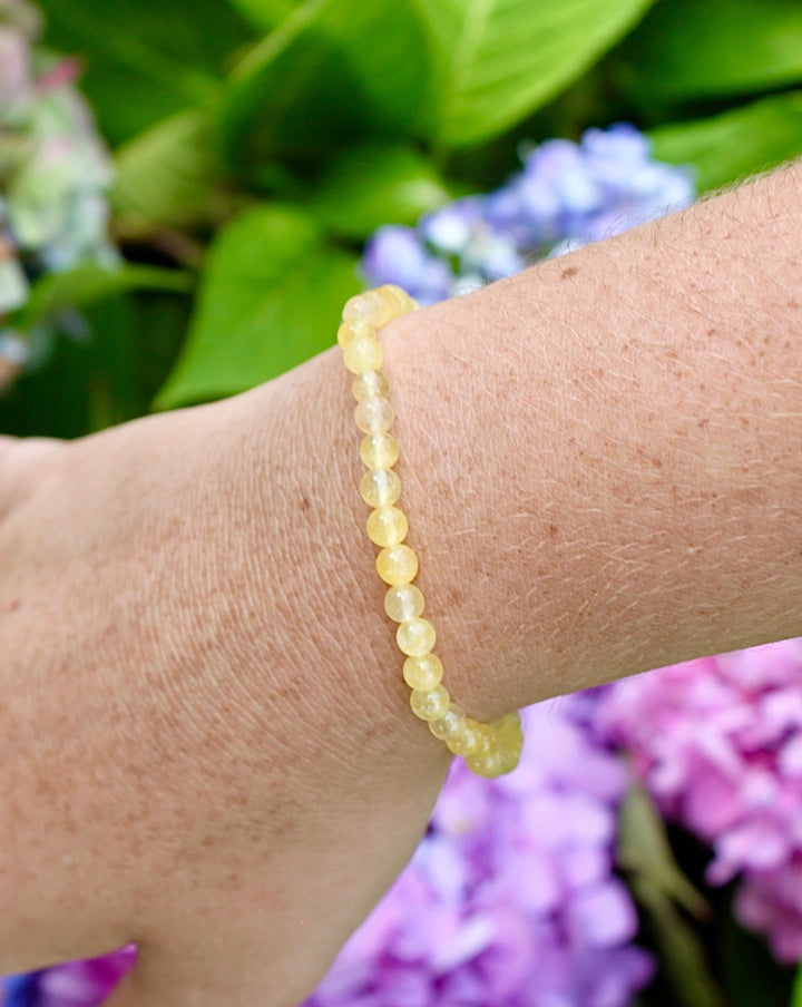 Children's Citrine 4mm Gemstone Bracelet