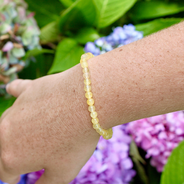 Citrine 4mm Gemstone Bracelet