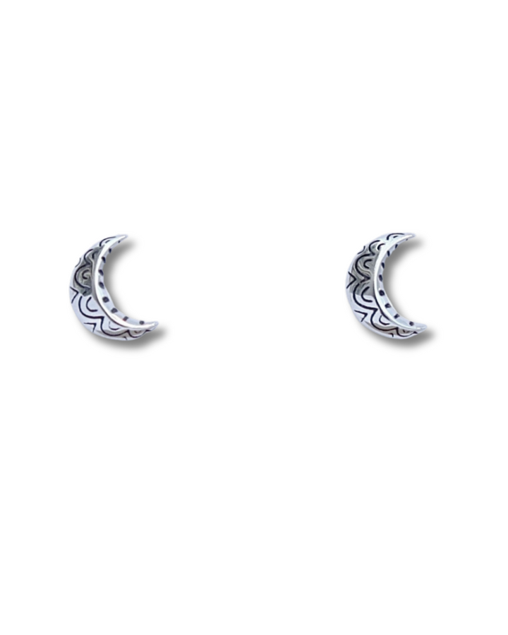 Moon Sterling Silver Earrings