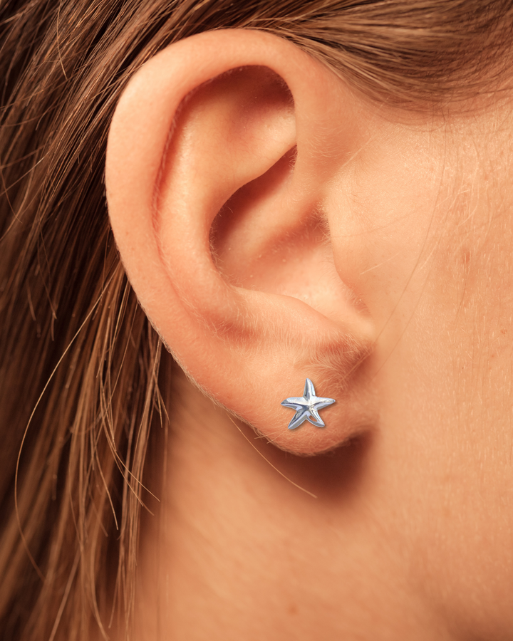 Starfish Sterling Silver Earrings