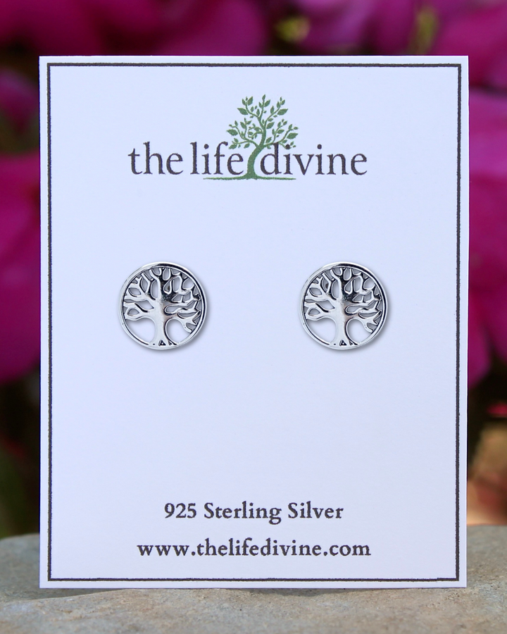 Tree of Life Silver Earrings