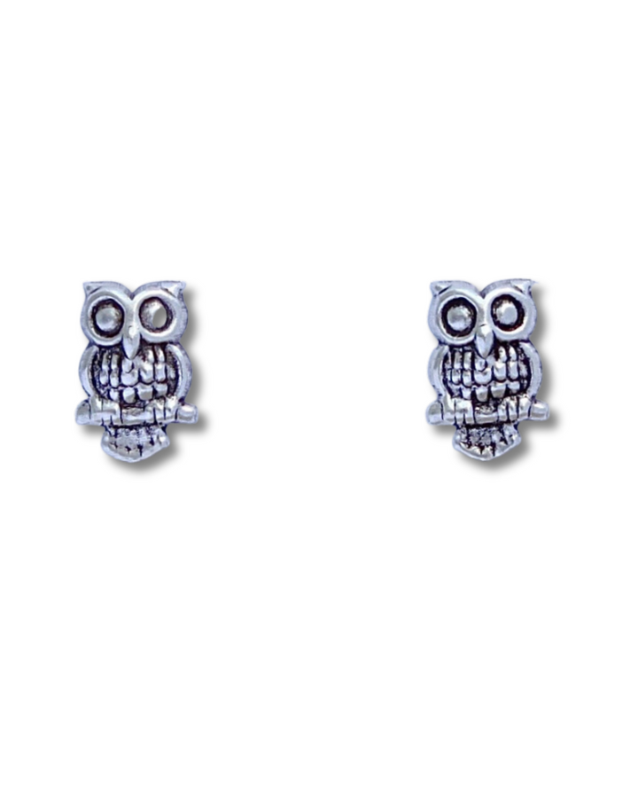 Owl Sterling Silver Earrings