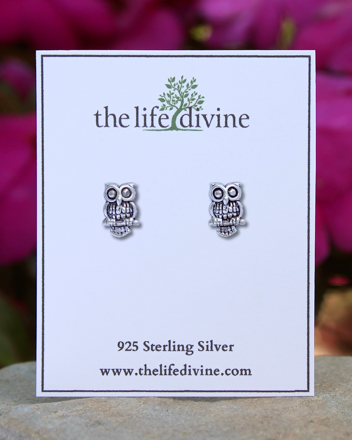 Owl Sterling Silver Earrings