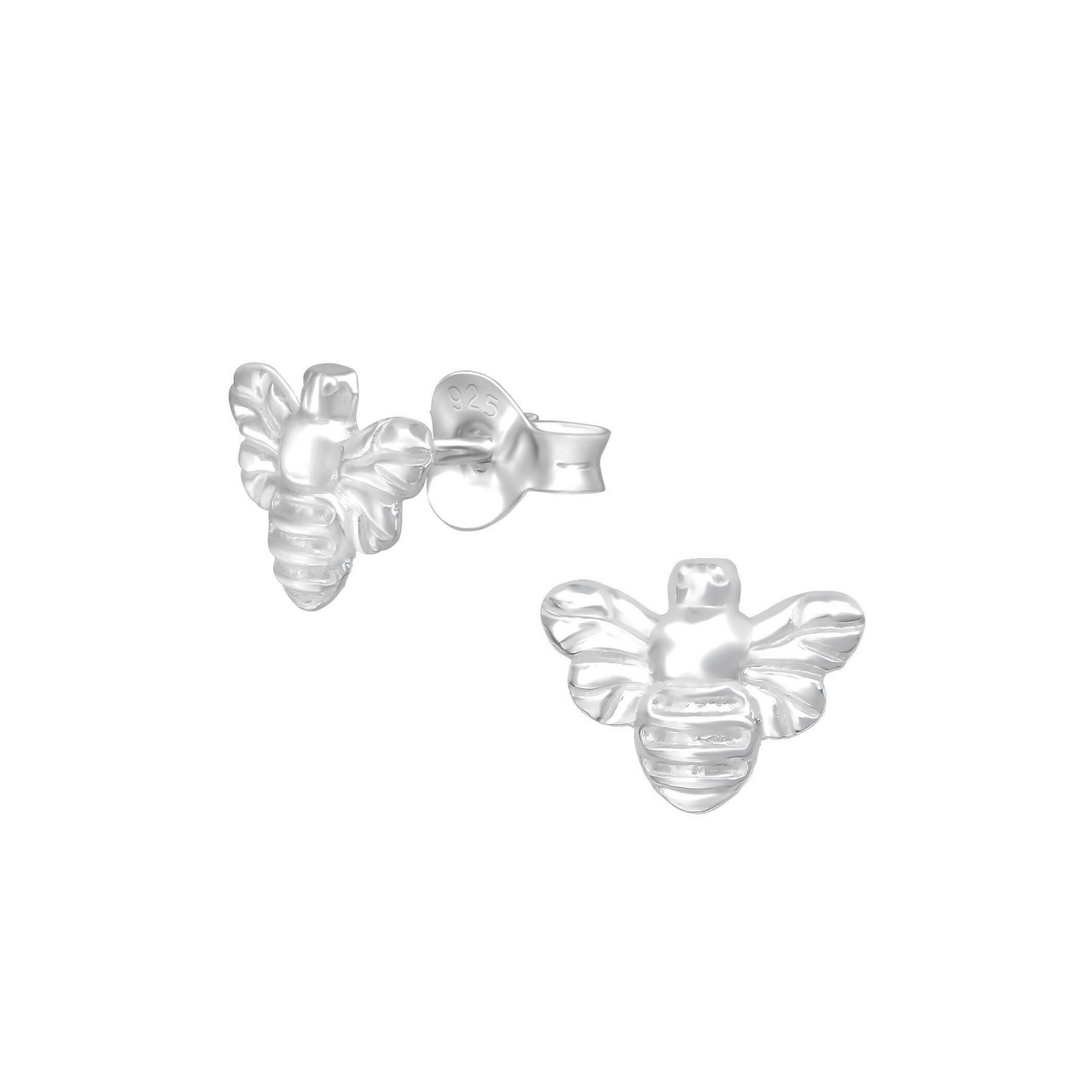 Bee Sterling Silver Earrings