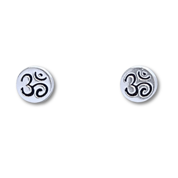 Om Sterling Silver Earrings